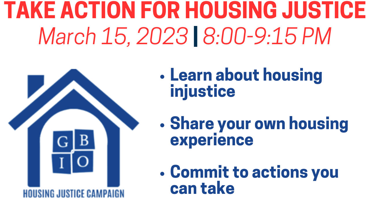 GBIO: Housing Justice and Action Meeting